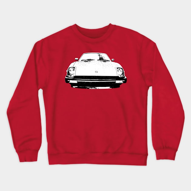 Datsun 280ZX classic car monoblock black/white Crewneck Sweatshirt by soitwouldseem